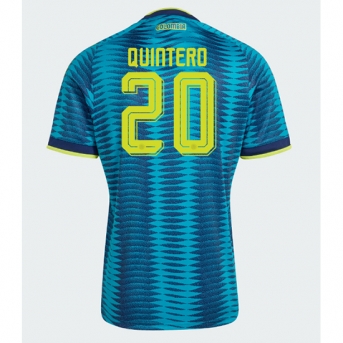 Billige Fotballdrakt Colombia Juan Fernando Quintero #20 Replika Bortedrakt VM 2026 Kortermet
